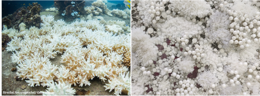 Hand embroidery couture Mumbai, India. High quality couture design for evening wear