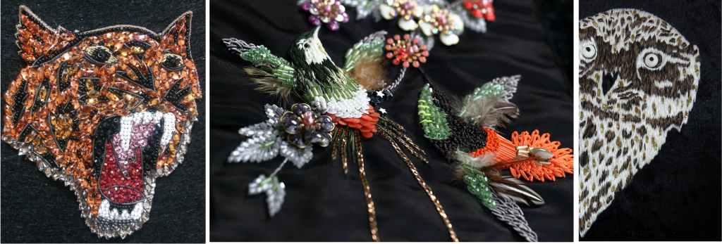 Hand beaded patches for RTW, pret like jackets, T shirts, blouse, denims and more