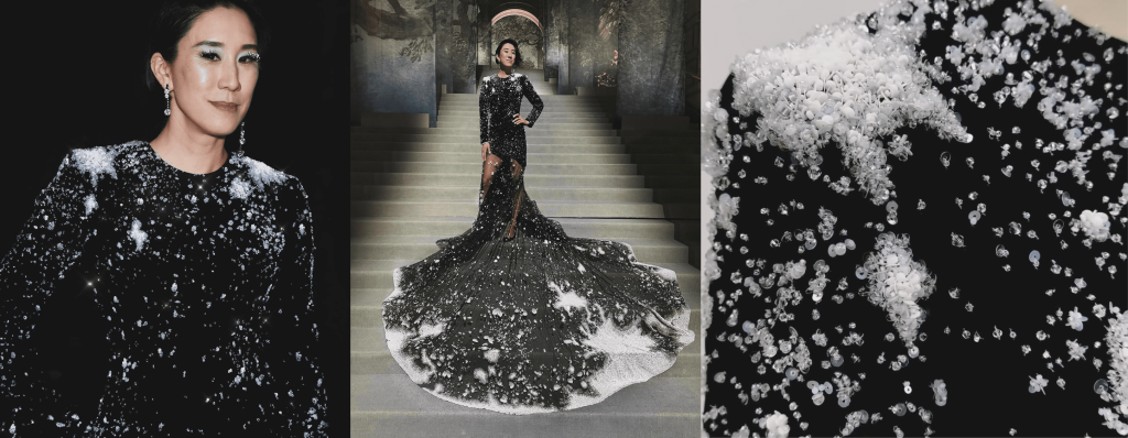 MET gala hand beaded couture gown