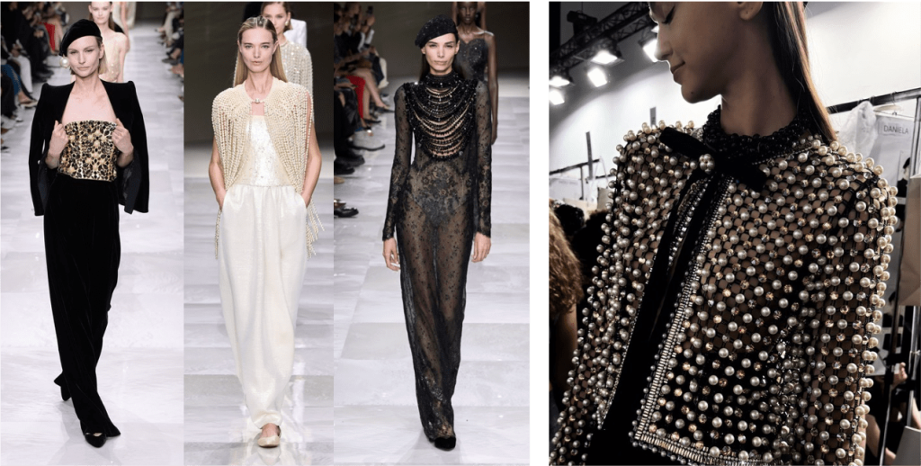 Couture embroidery inspiration by Ricamour embroideries