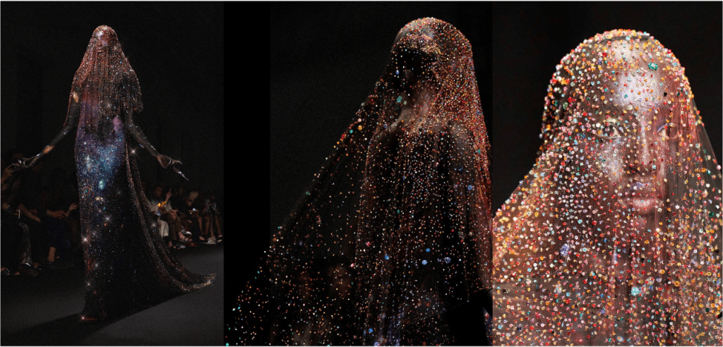 Couture embroidery inspiration by Ricamour embroideries